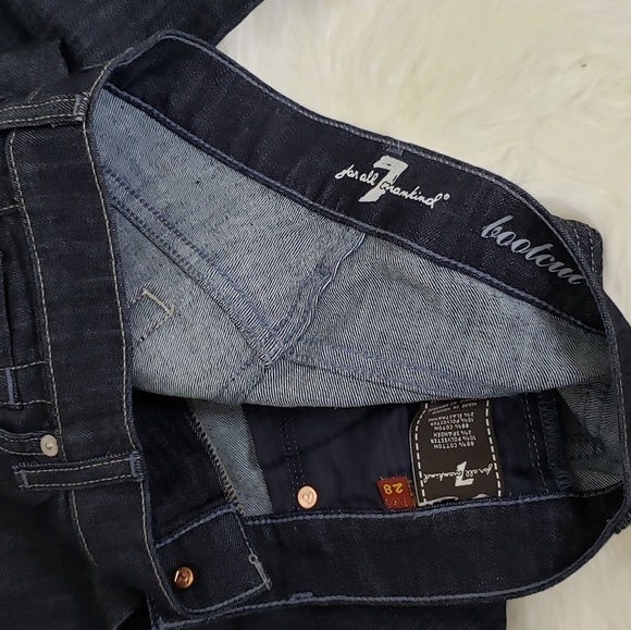 New 7 for all mankind crystal bootcut Jean's sz 28 - Picture 4 of 4